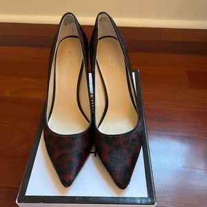 Nine West Martina Red Leopard Print Pump